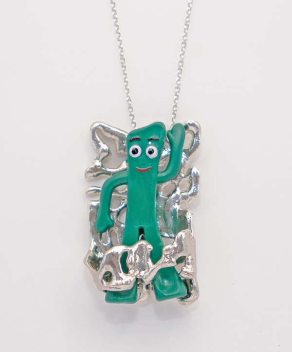 Vintage Gumby Frame Pendant