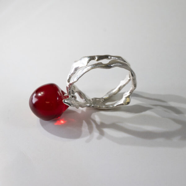 Cherry Drop Fortune Ring